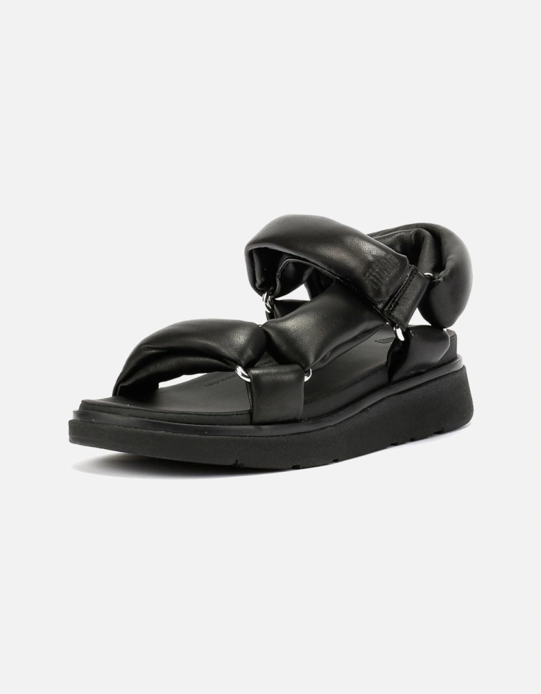 Gen-FF Soft Leather Women's Black Sandals