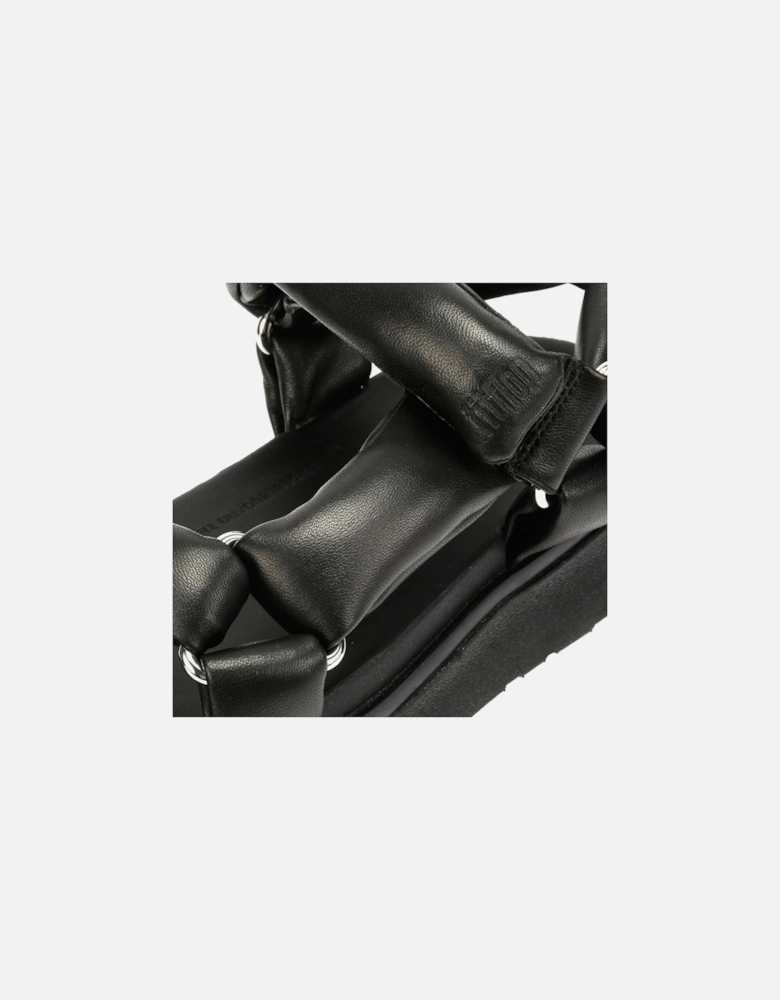 Gen-FF Soft Leather Women's Black Sandals