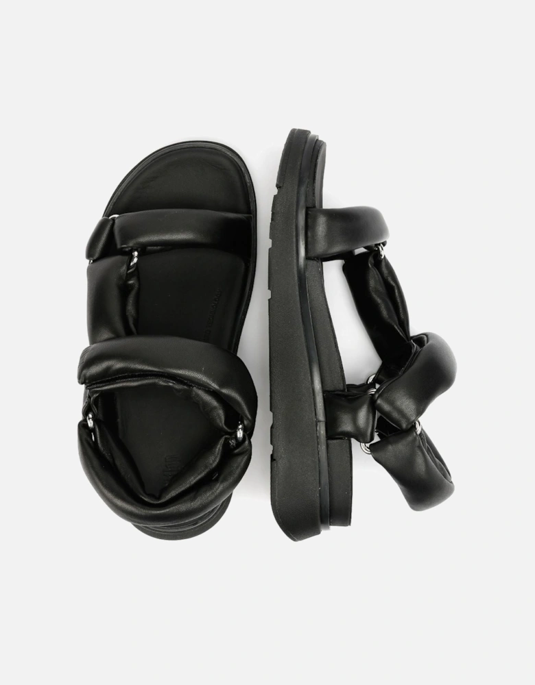 Gen-FF Soft Leather Women's Black Sandals