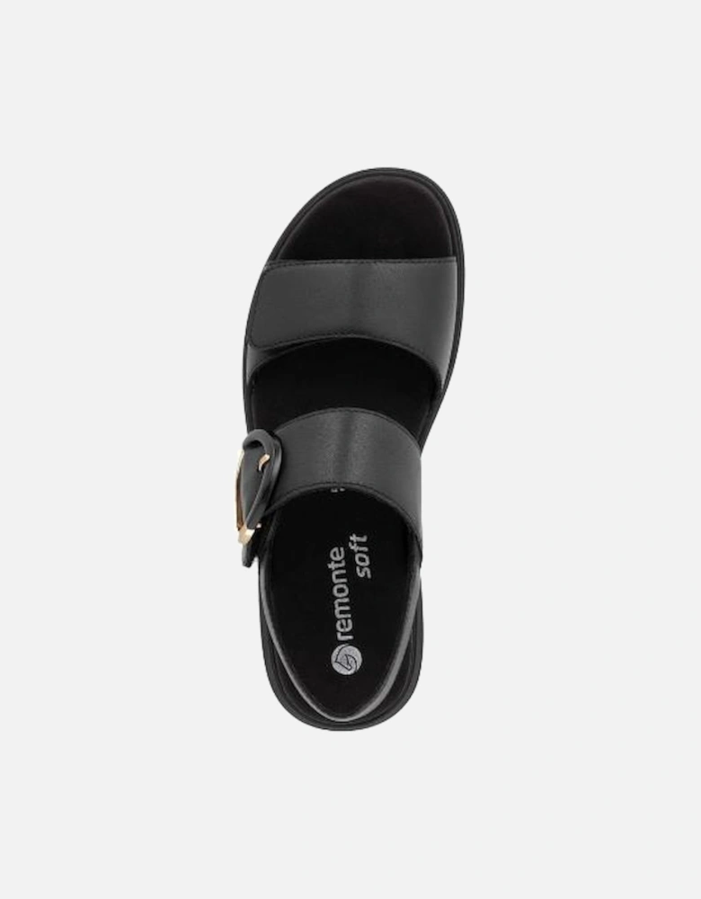 Ladies sandal D2K50-00 in Black