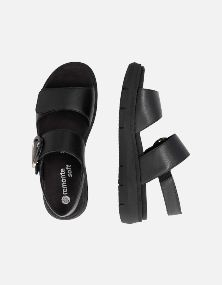 Ladies sandal D2K50-00 in Black