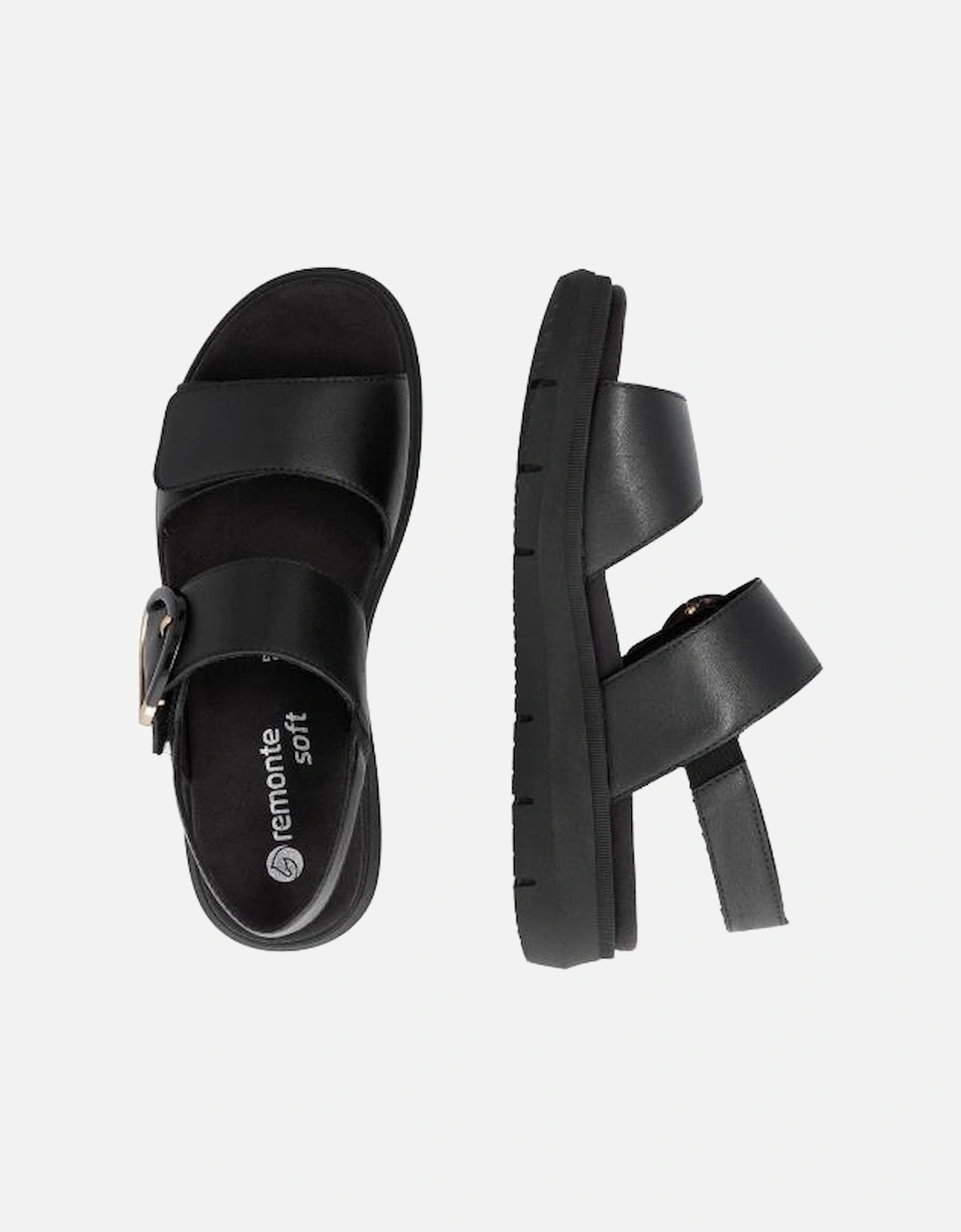 Ladies sandal D2K50-00 in Black