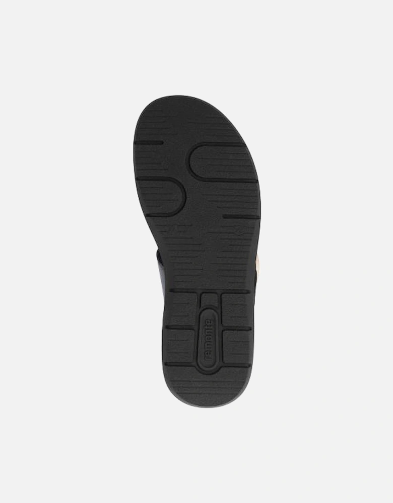 Ladies sandal D2K50-00 in Black