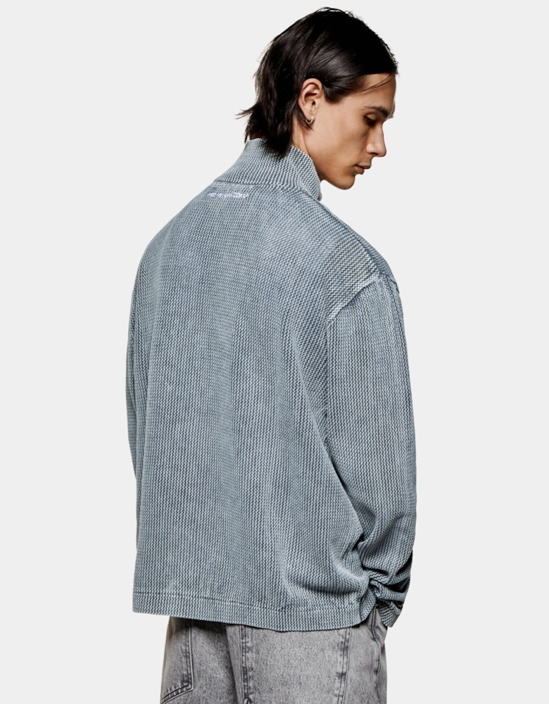 Pigment Dyed Loose Gauge Track Jacket