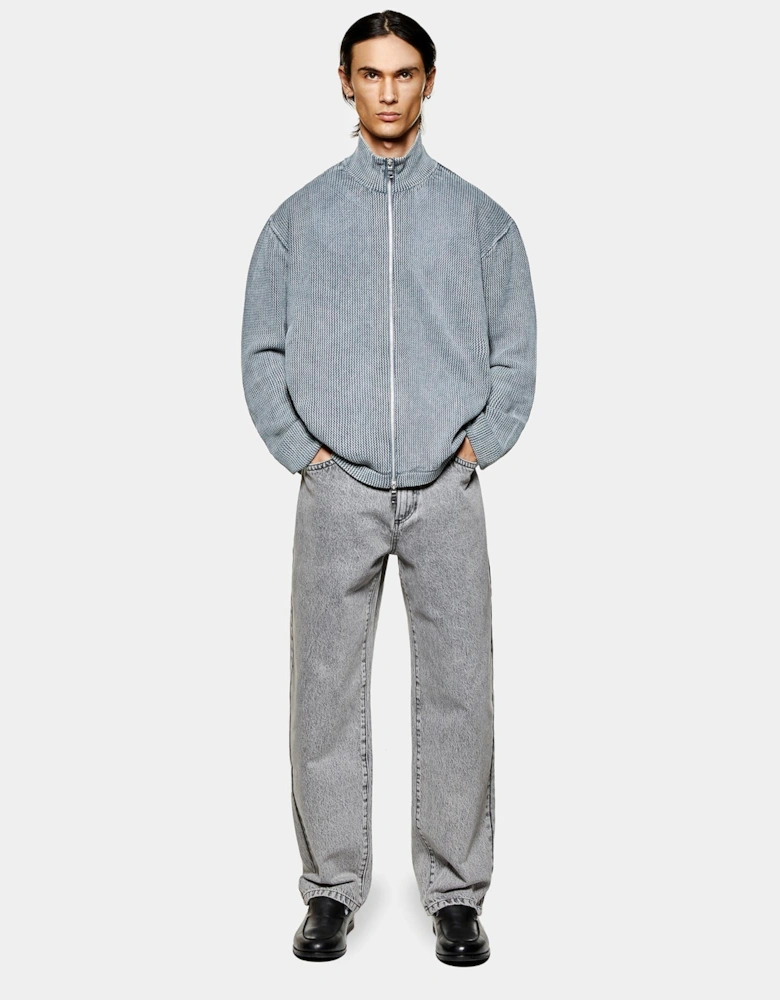 Pigment Dyed Loose Gauge Track Jacket
