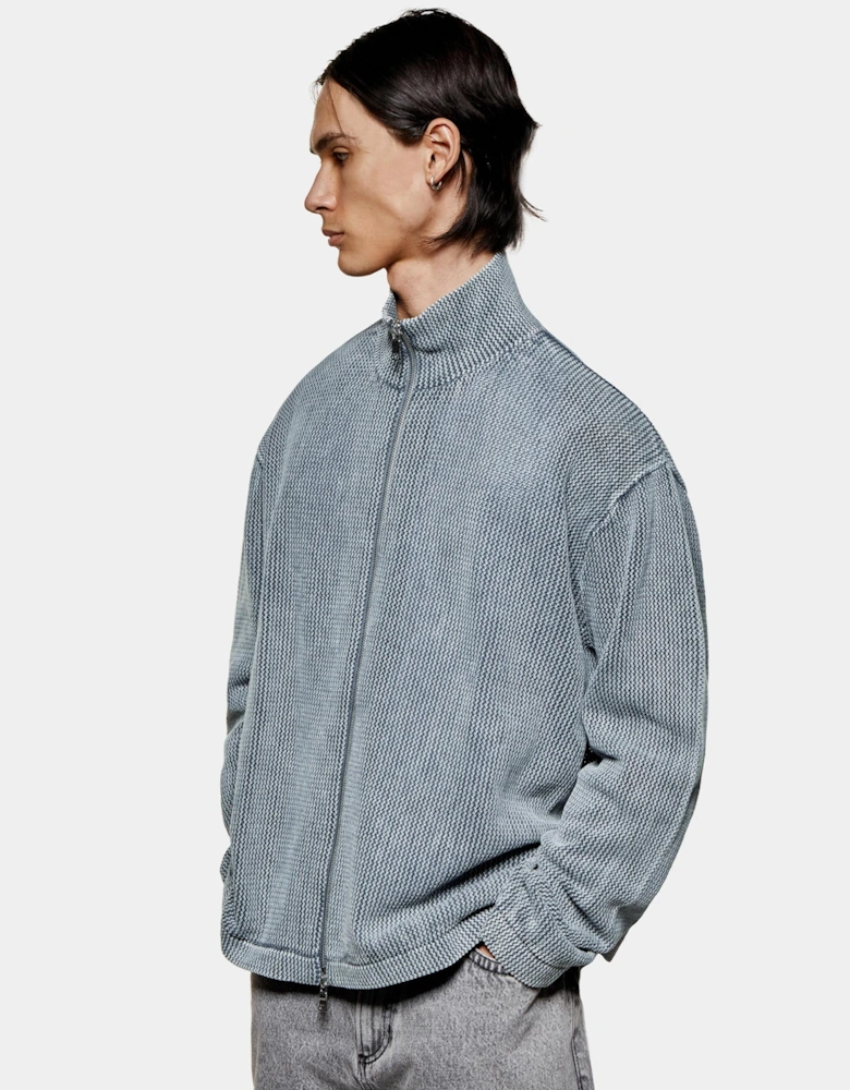 Pigment Dyed Loose Gauge Track Jacket