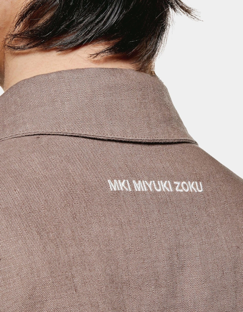 Linen Box Dress Shirt