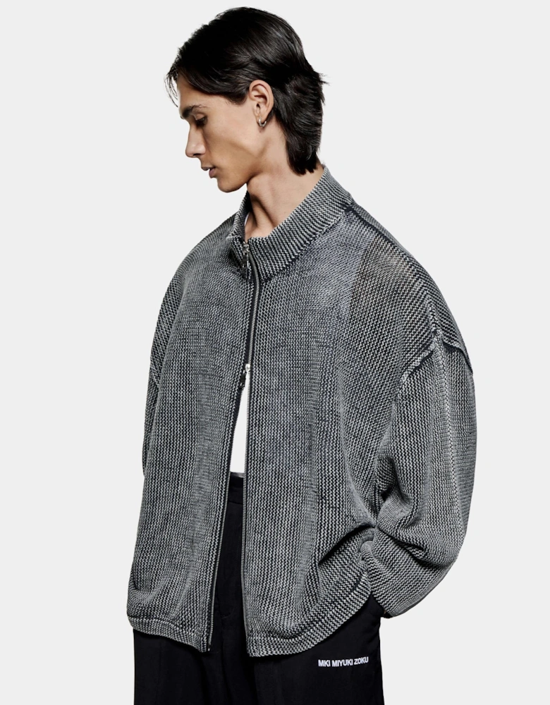 Pigment Dyed Loose Gauge Track Jacket