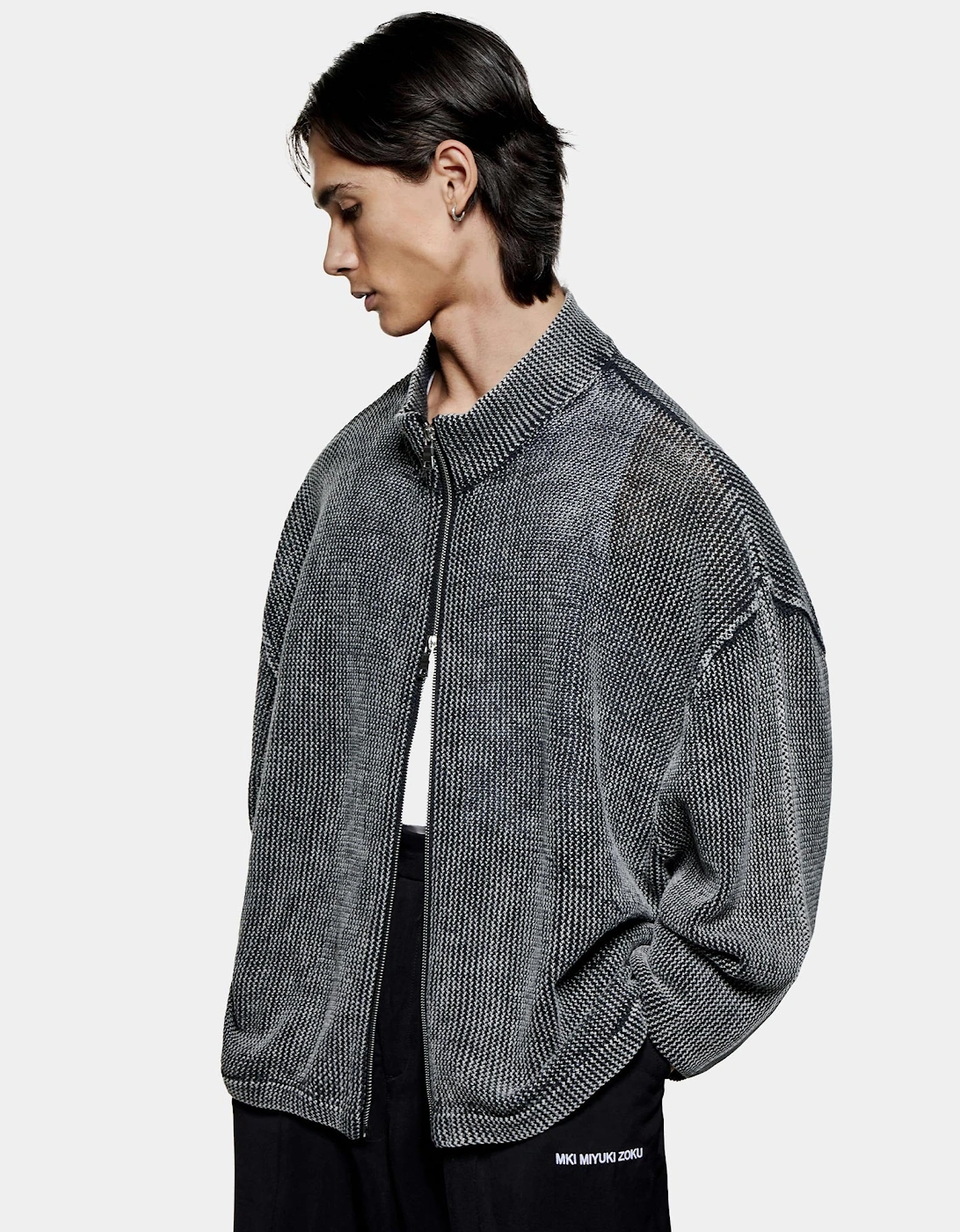 Pigment Dyed Loose Gauge Track Jacket, 6 of 5