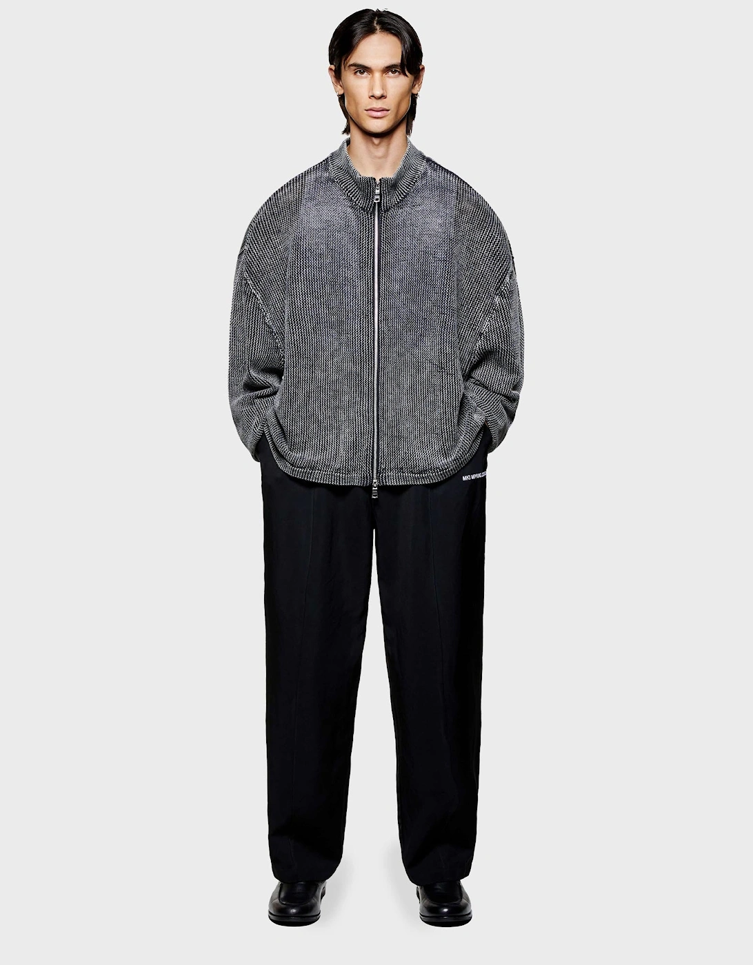 Pigment Dyed Loose Gauge Track Jacket