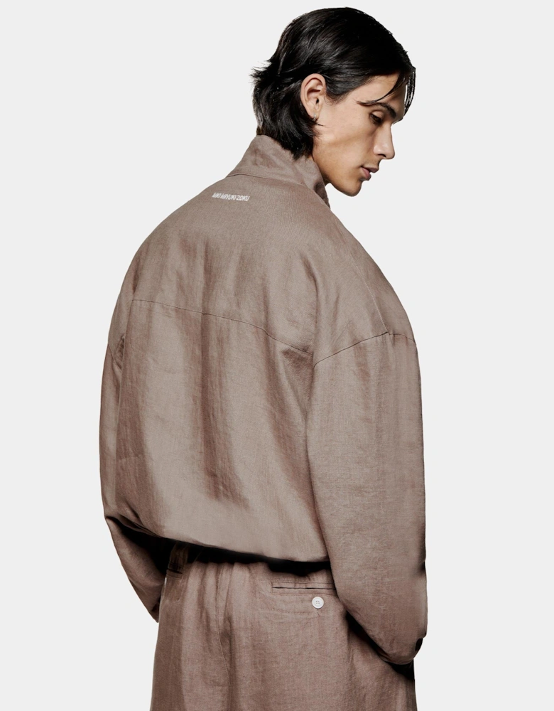 Linen Track Jacket