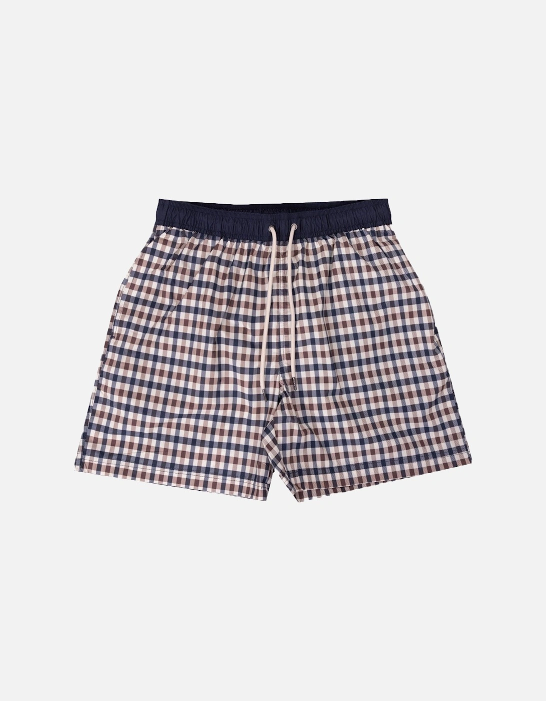 Aquascutum Men's Club Check Iconic Volley Swim Shorts - : 36/32 Size Xl