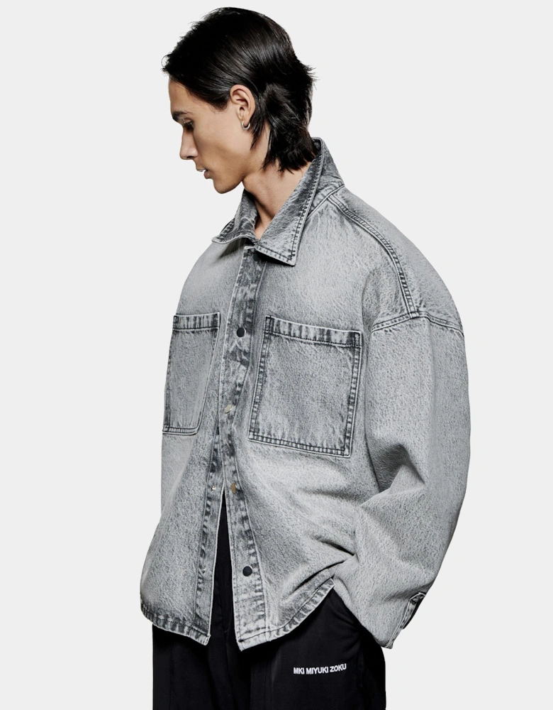 Denim Box Overshirt