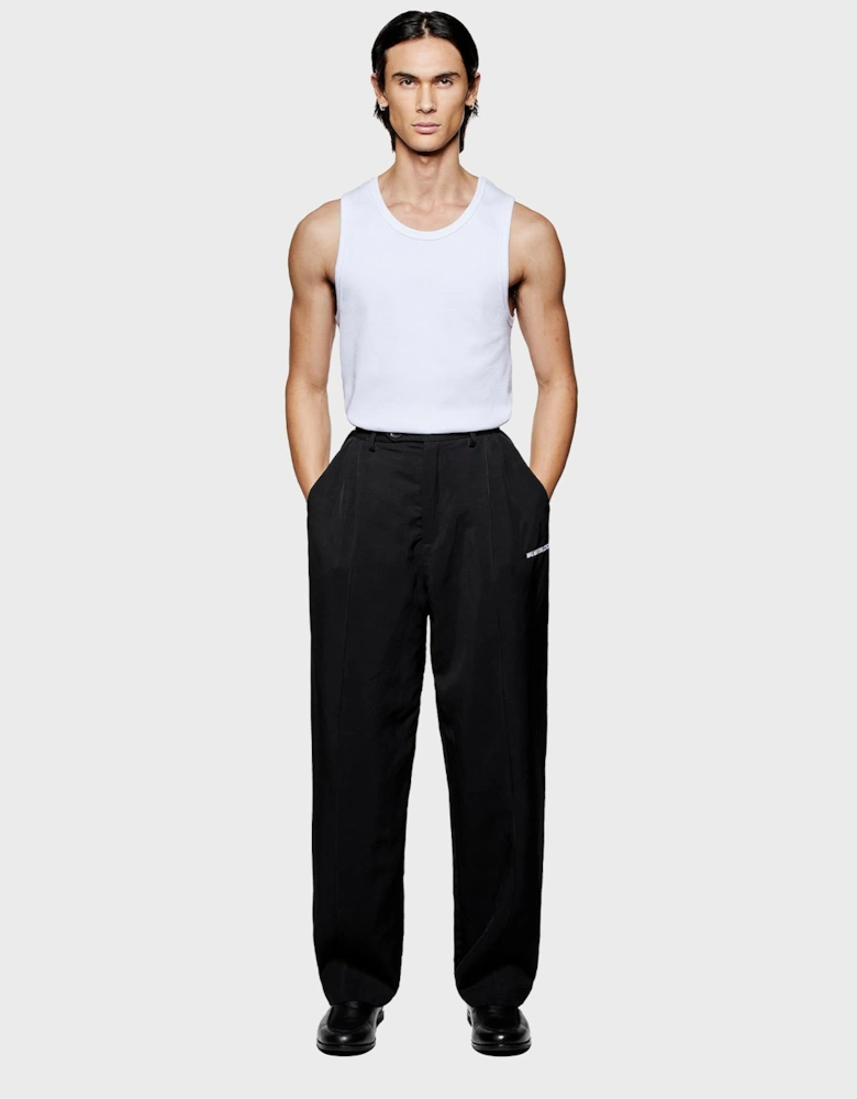 Viscose Linen Wide Fit Suit Pants
