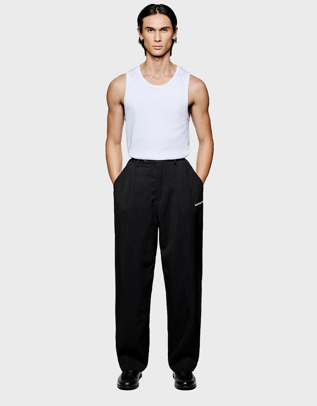 Viscose Linen Wide Fit Suit Pants, 6 of 5