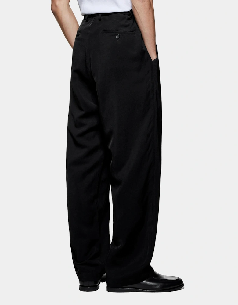 Viscose Linen Wide Fit Suit Pants