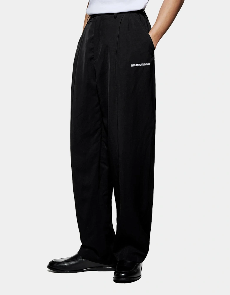 Viscose Linen Wide Fit Suit Pants