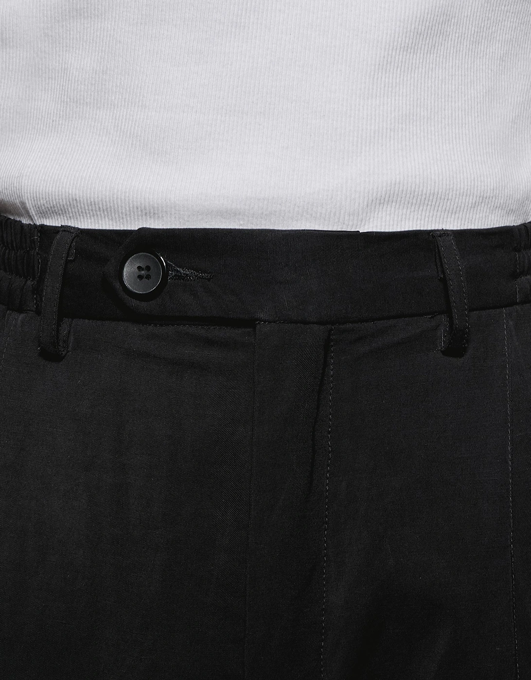 Viscose Linen Wide Fit Suit Pants