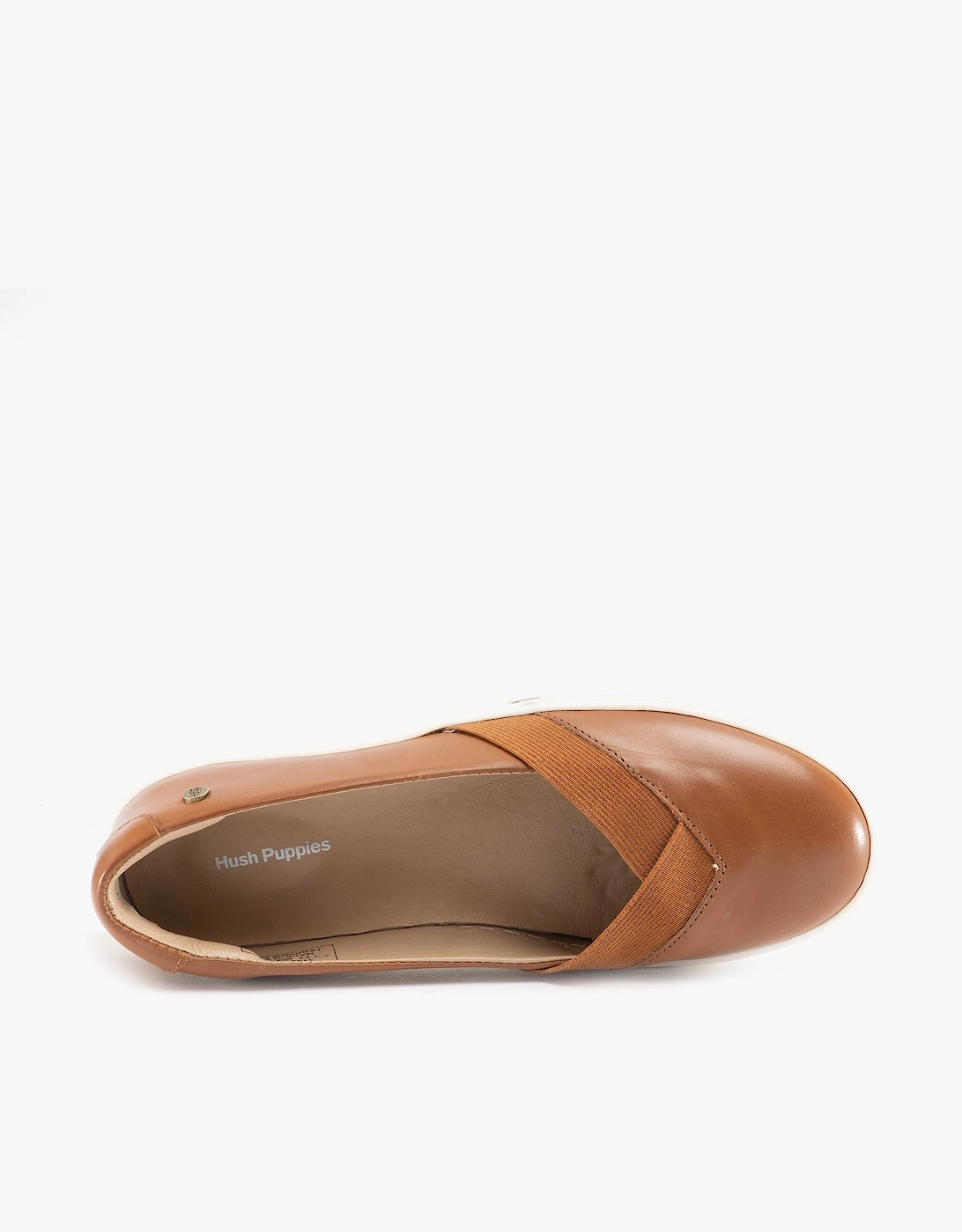 TIFFANY Womens Leather Slip On Pumps Tan