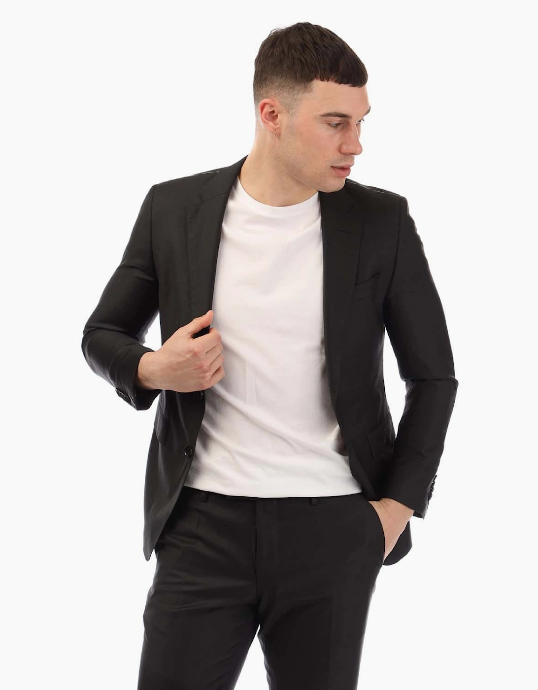 Hugo Boss Men's T-Royston Blazer Jacket - Grey - Size: Regular/40