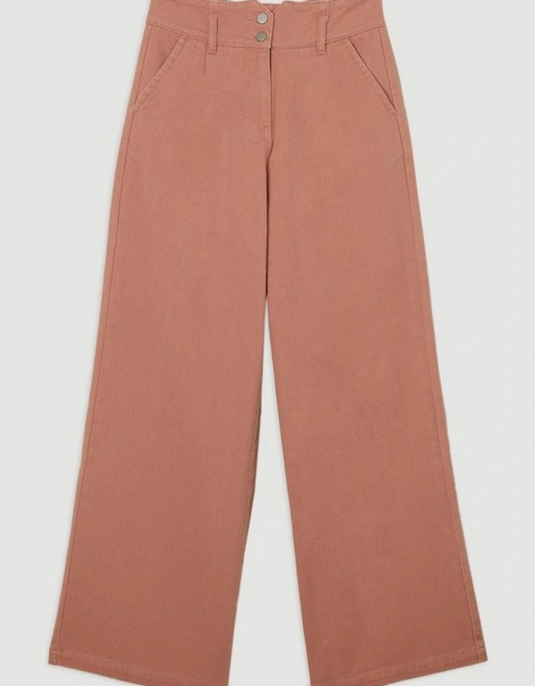 Denim Wide Leg Trousers