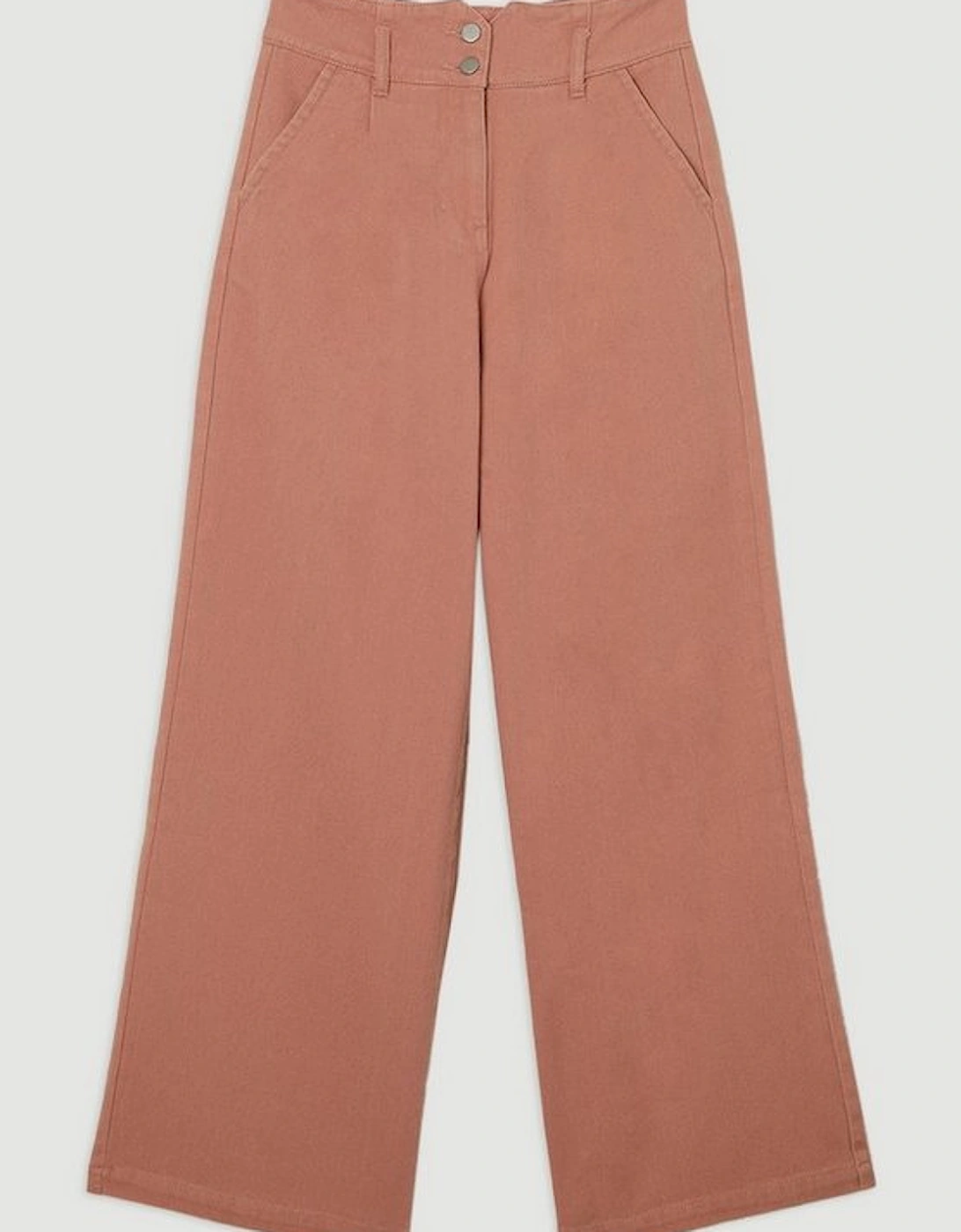 Denim Wide Leg Trousers