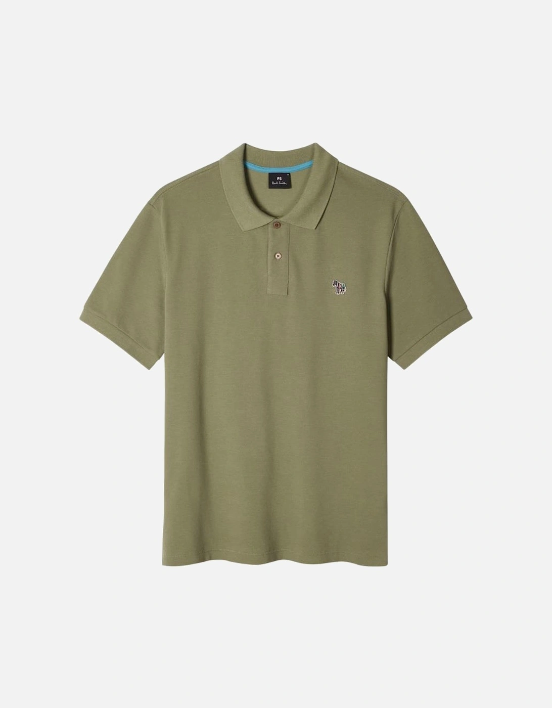 PS Reg Fit SS Polo Shirt Zebra - Washed Green, 5 of 4