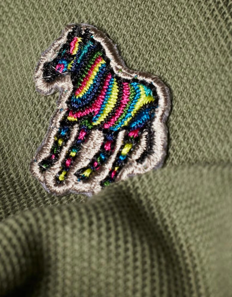 PS Reg Fit SS Polo Shirt Zebra - Washed Green