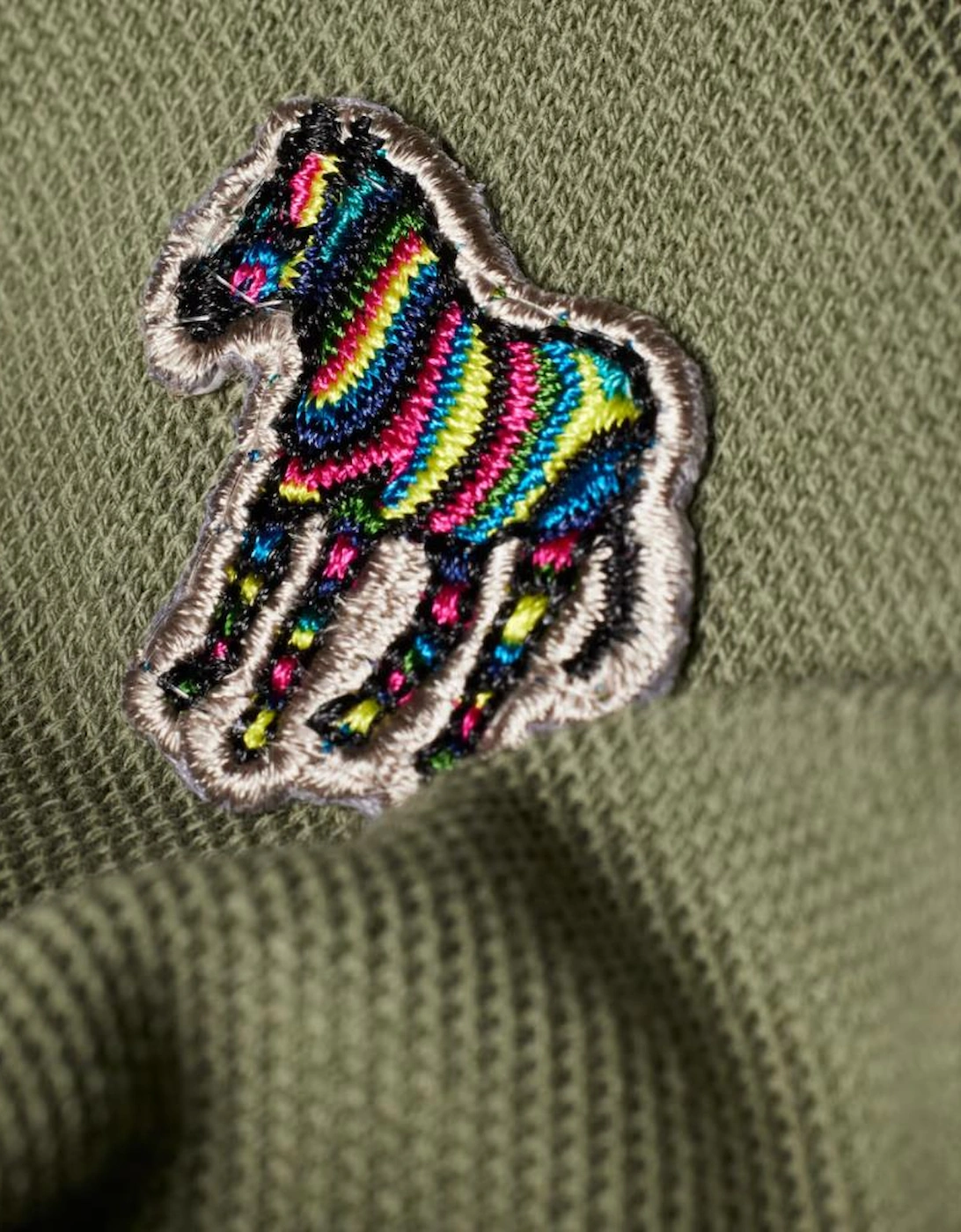 PS Reg Fit SS Polo Shirt Zebra - Washed Green