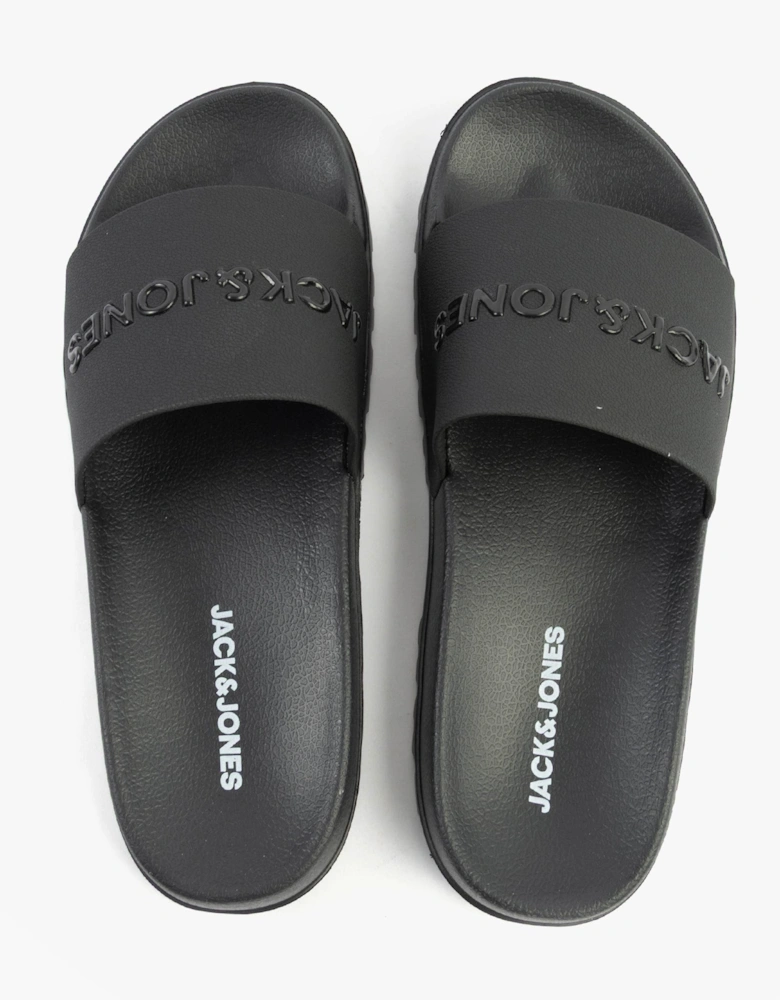 DENNIS Mens Sliders Anthracite