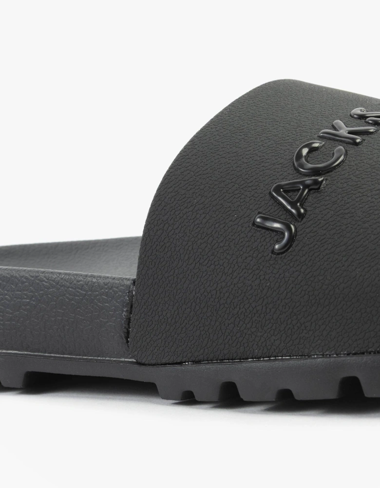 DENNIS Mens Sliders Anthracite