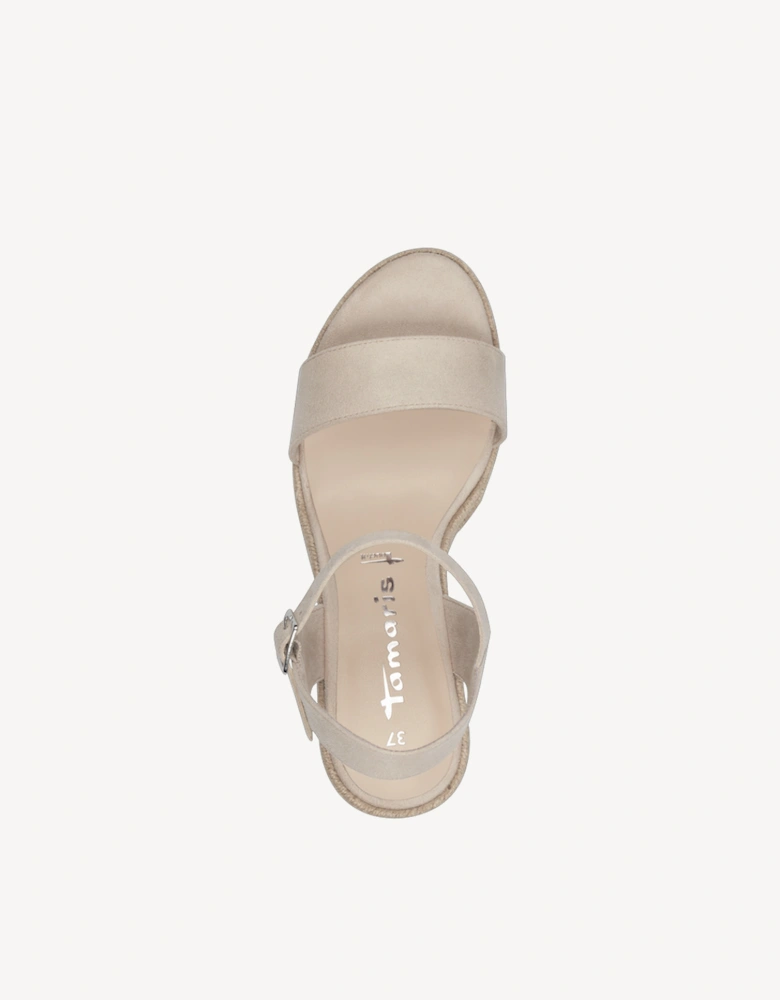 Women's 1-28300-42-251 Heeled Sandal Nude