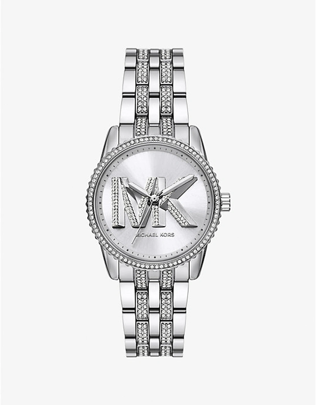 Mini Bryant Pavé Logo Silver-Tone Watch, 2 of 1