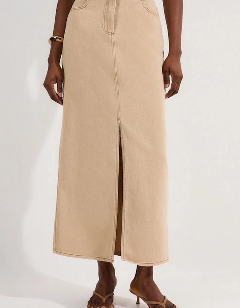Denim Maxi Skirt