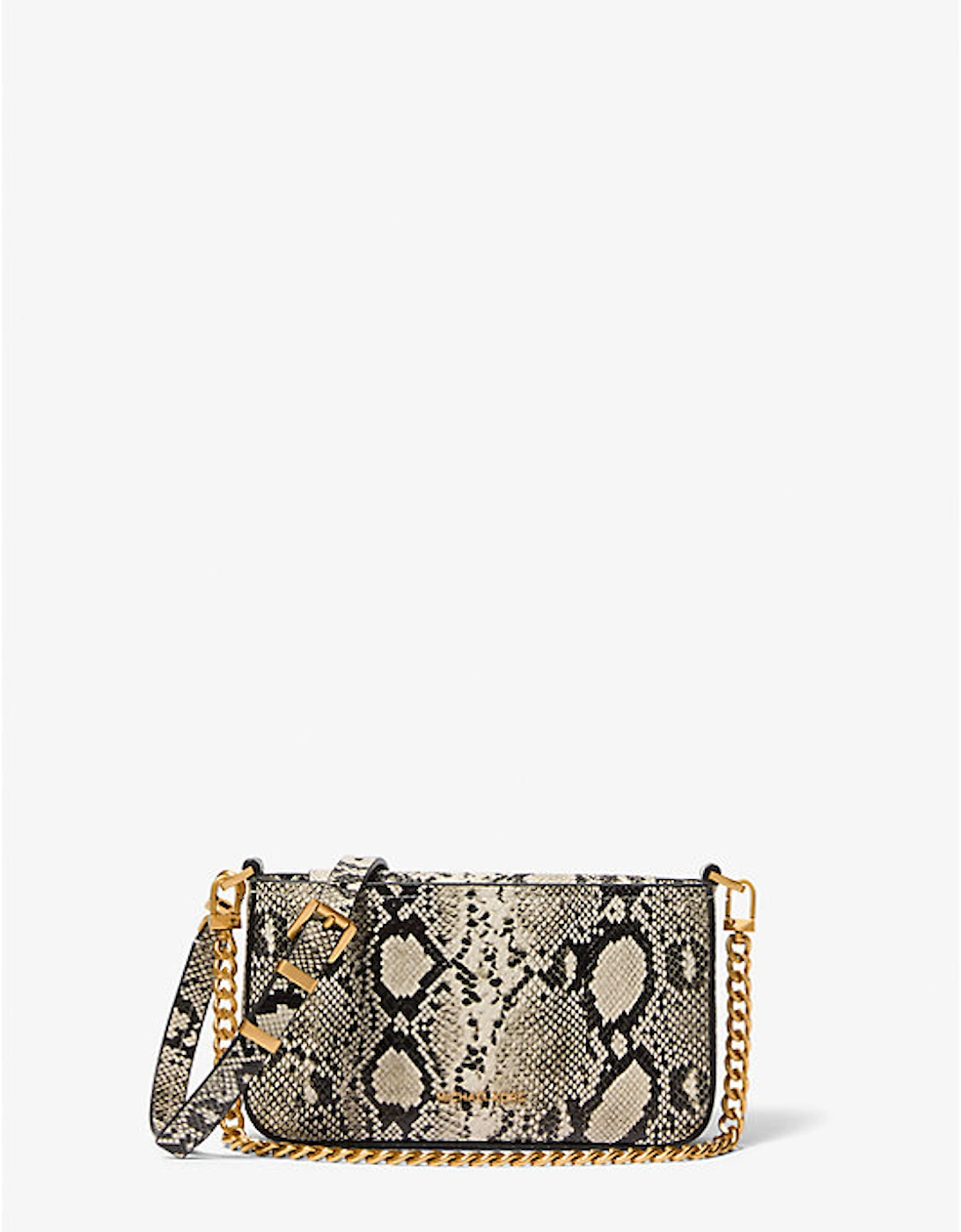 Bryant Small Snake Embossed Leather Convertible Pochette, 2 of 1