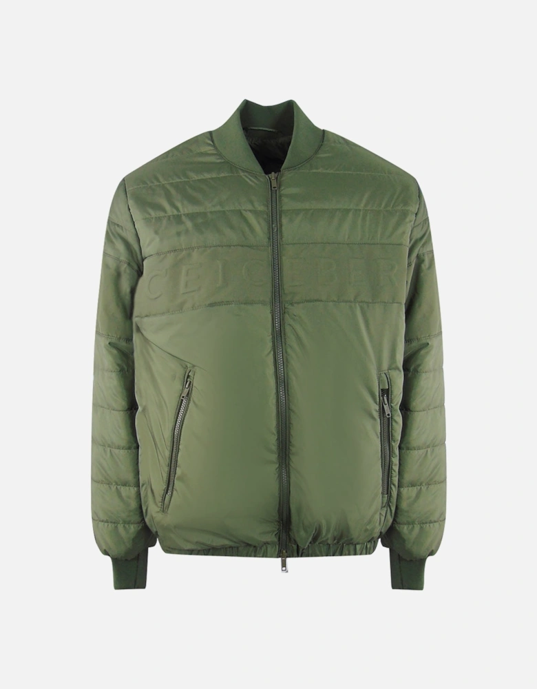 Padded Green Bomber Jacket