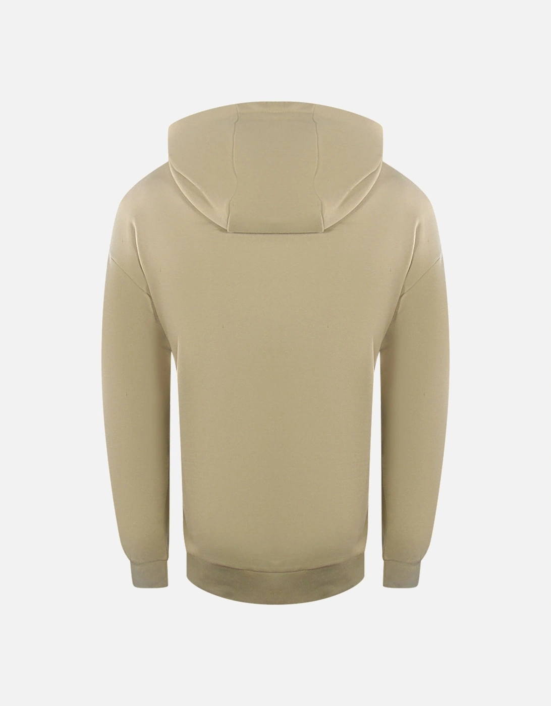 Bold Blocked Logo Beige Hoodie