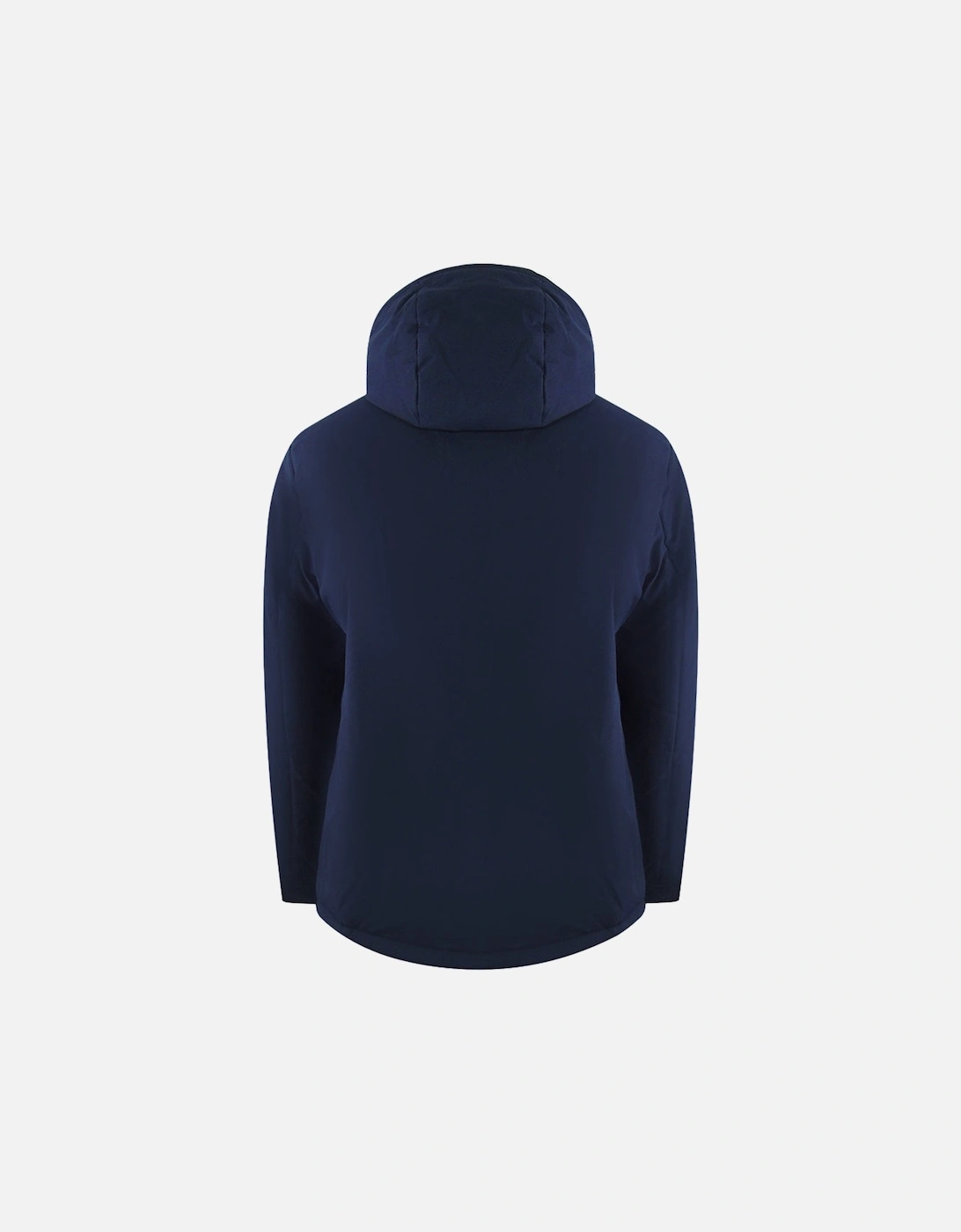 Plain Hooded Navy Blue Jacket