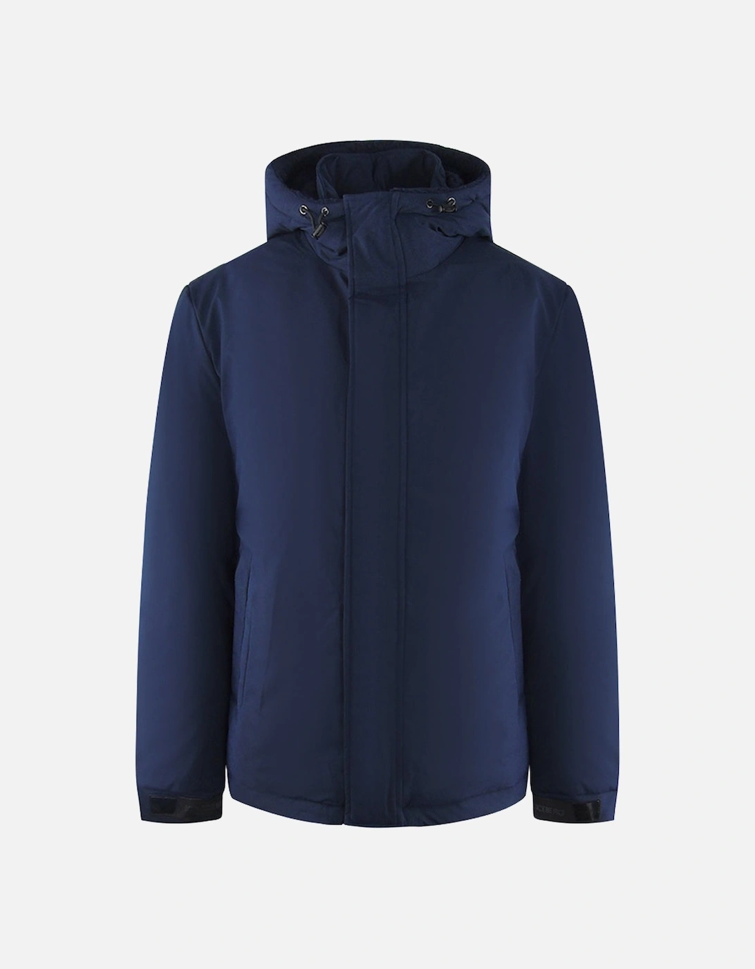 Plain Hooded Navy Blue Jacket, 4 of 3