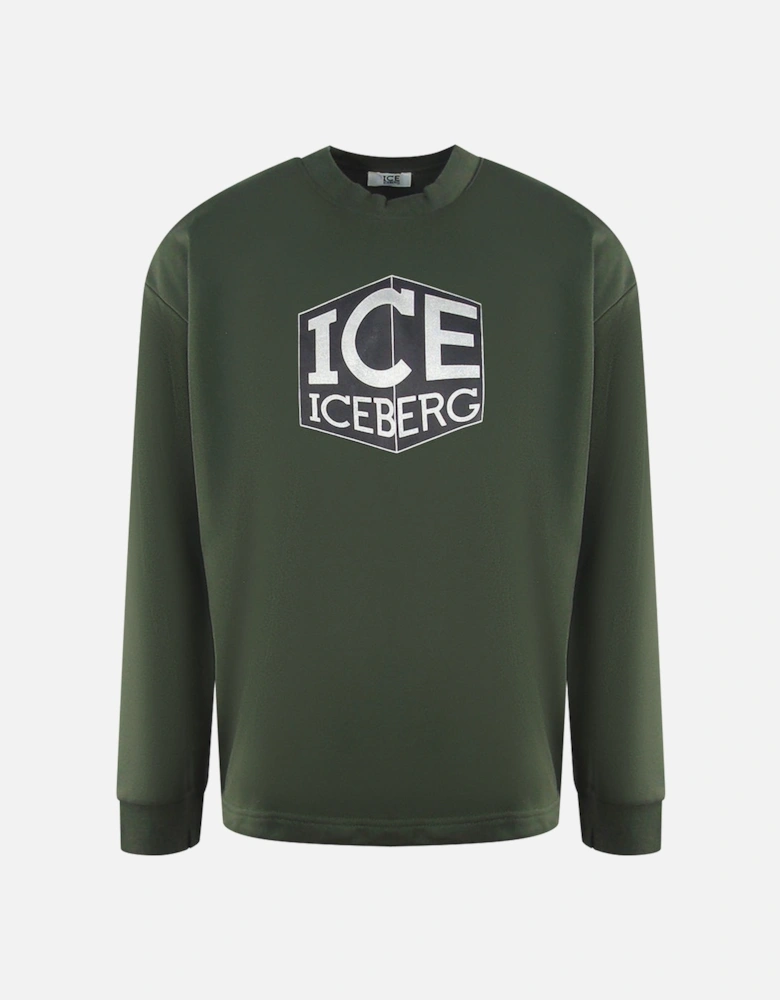 Cubed Logo Green Sweatshirt