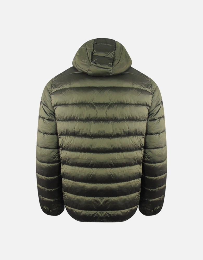Plain Padded Dark Shiny Green Jacket