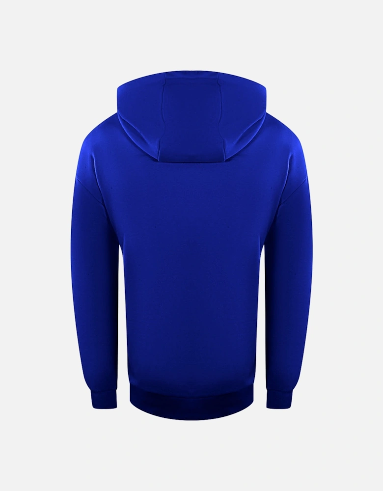 Small Block Logo Blue Zip-Up Hoodie