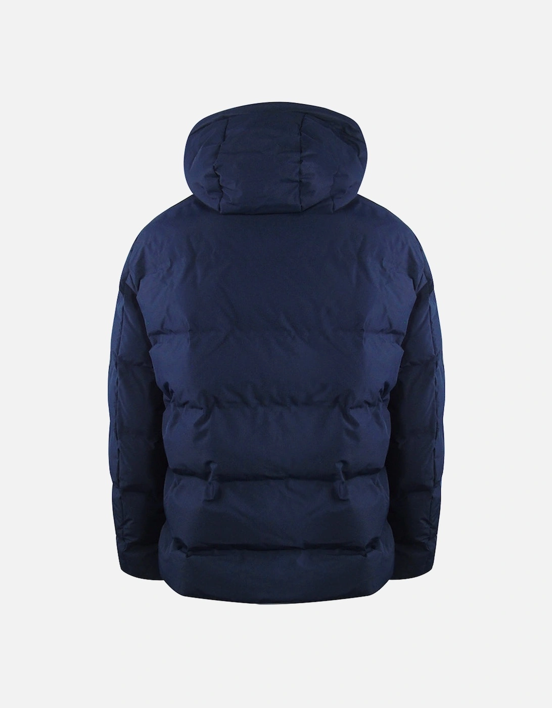 Plain Hooded Navy Blue Jacket