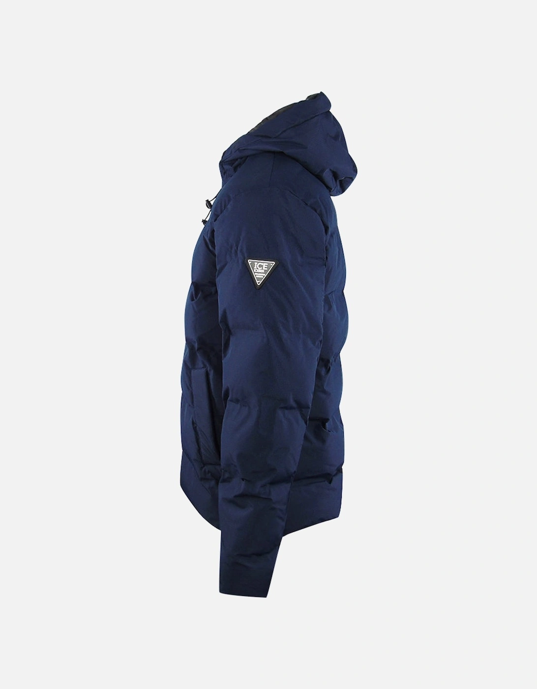 Plain Hooded Navy Blue Jacket
