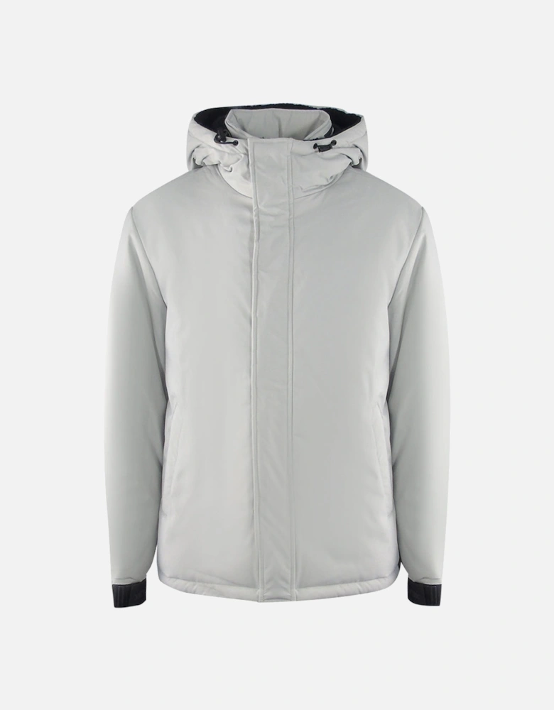Plain Hooded Grey Jacket