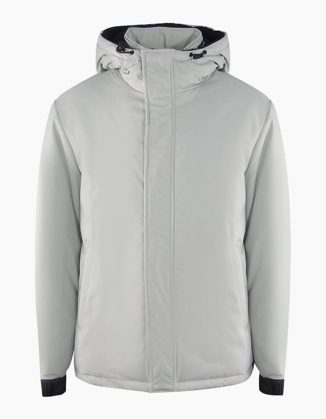 Iceberg Men's Grey Ice Plain Hooded Jacket  44/Regular Xxl