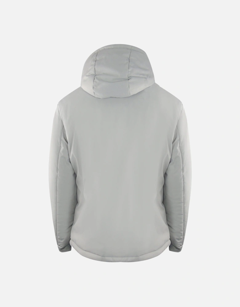 Plain Hooded Grey Jacket