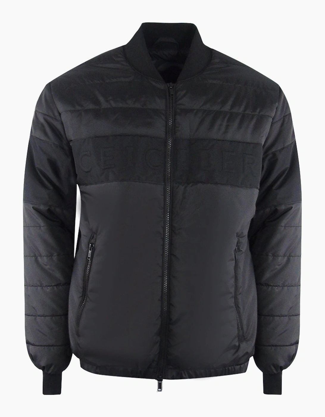 Iceberg Men's Black Ice Padded Bomber Jacket  40/Regular L