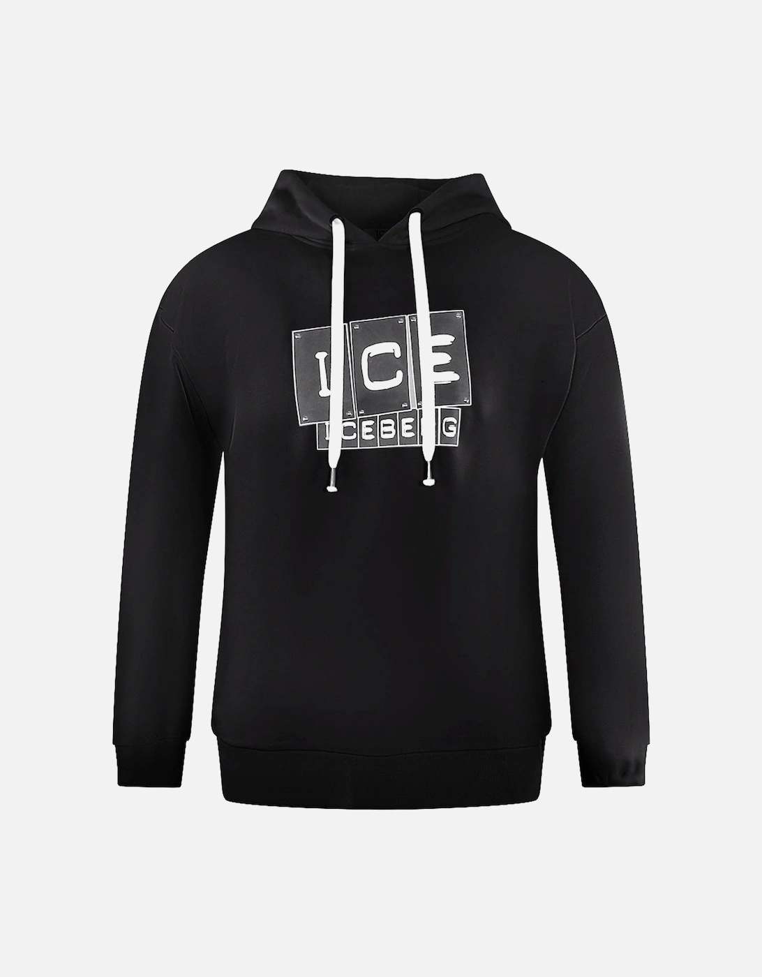 Bold Blocked Logo Black Hoodie, 3 of 2