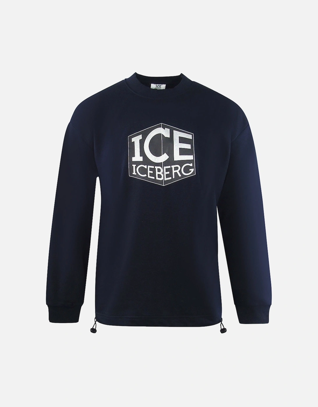 Cubed Logo Navy Blue Sweatshirt, 3 of 2